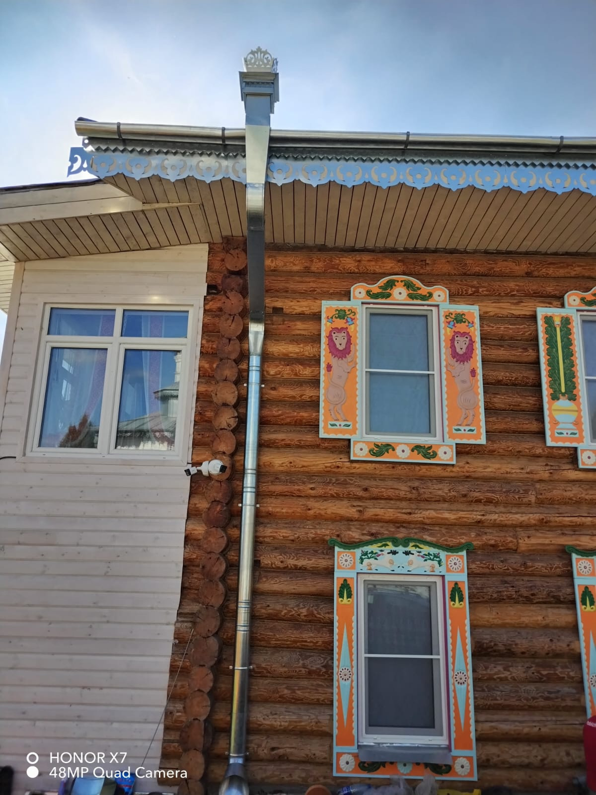 Водосточная система на фасаде